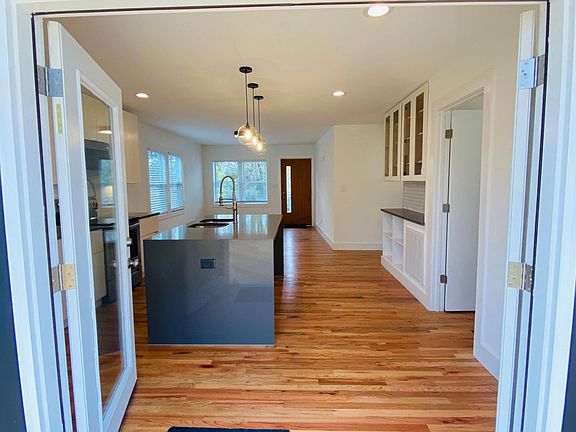 The view from the back deck into the house.