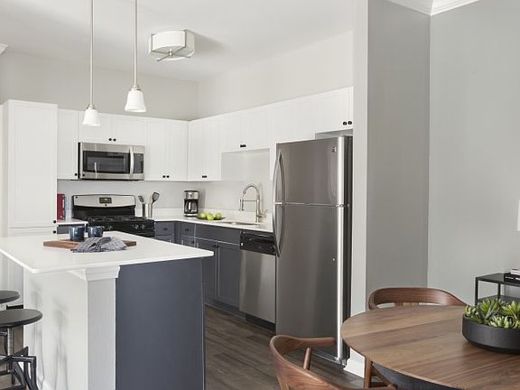 Designer appliance packages with gas cooking