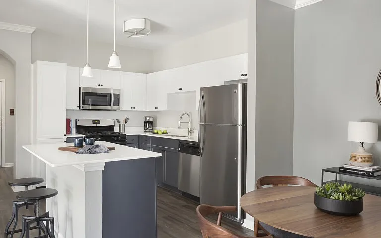 Designer appliance packages with gas cooking