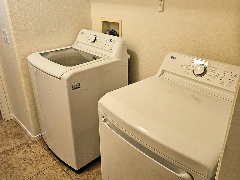 Laundry room with NEW LG washer and dryer