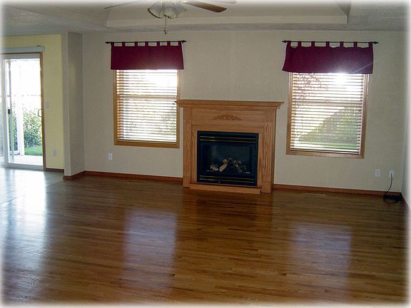 Hardwood flooring in living room