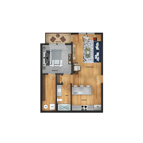 Floor plan 1X1