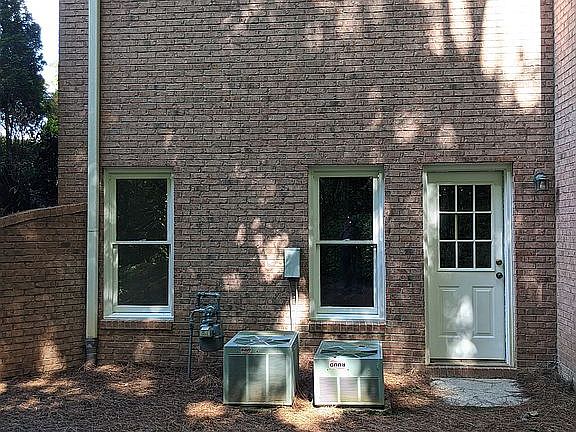 Door leading from basement
