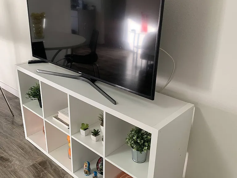Large 42 inch smart TV for you to log into your favorite streaming service.