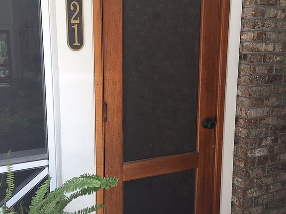 Quaint side porch entry