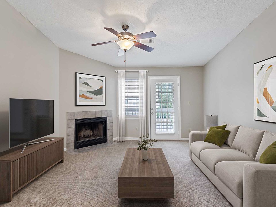 Living Room with Private Patio Access