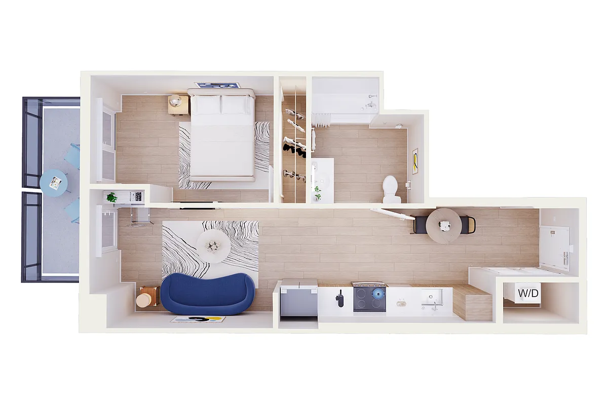 Floor plan G-1 Bedroom