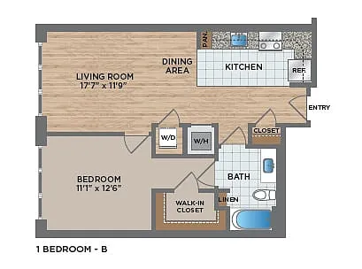 Floor plan 1-B