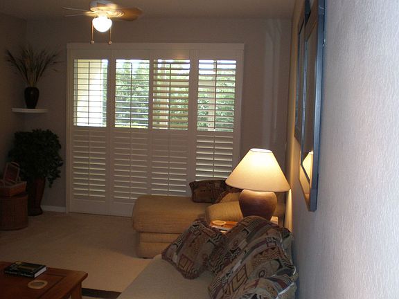 Living Room with Plantation Shutters