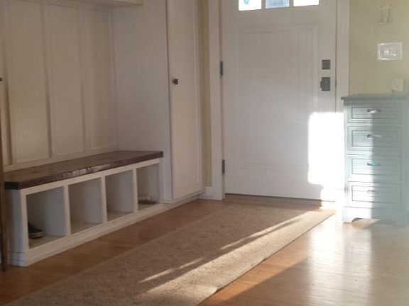 Front hall with Build in Shelving