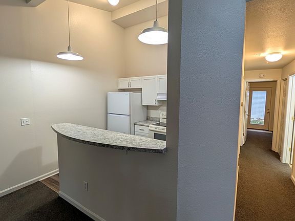 View from living room and down hall to bedrooms