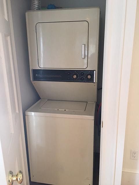 Washer/dryer is in the unit
