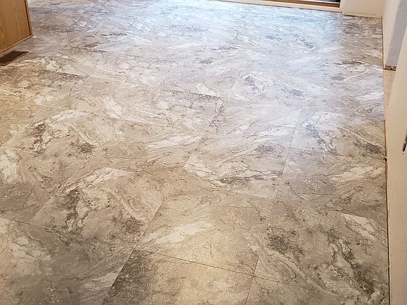 New flooring in kitchen