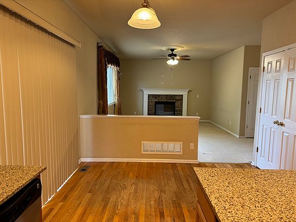 View of family room from Kitchen