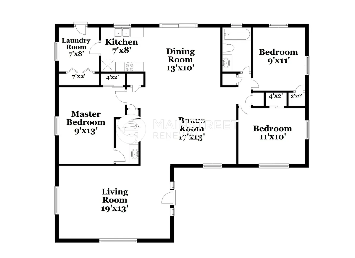 Floor Plan - 4856 Deleon St