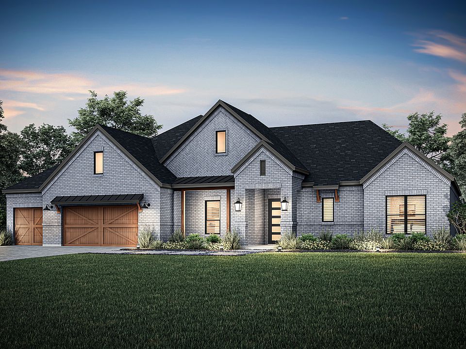 The Harper is a beautiful one-story home with a brick exterior.