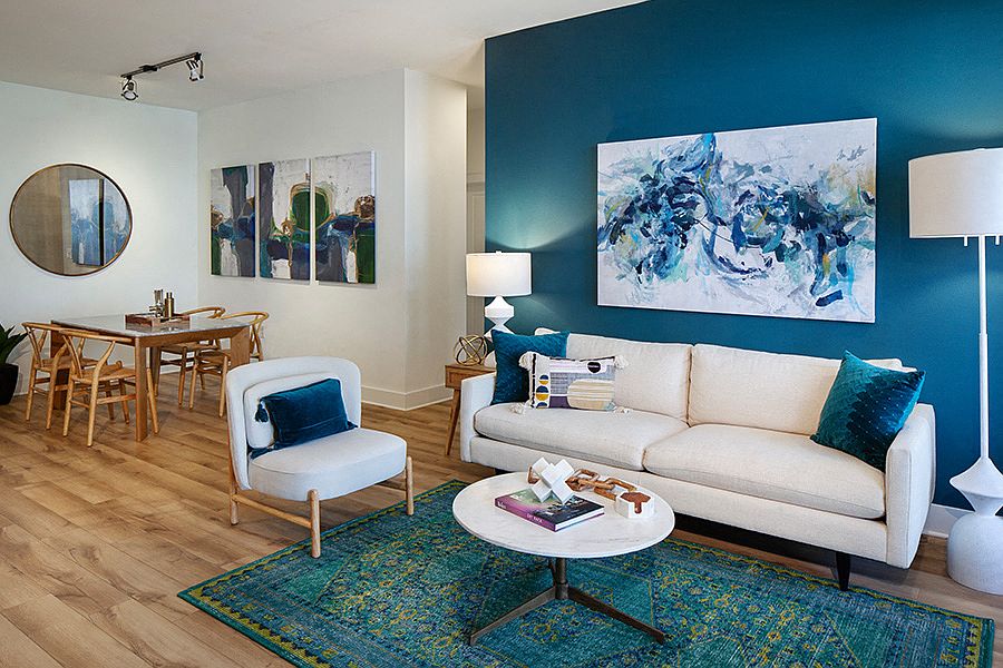 Open layout with upgraded lighting and fixtures