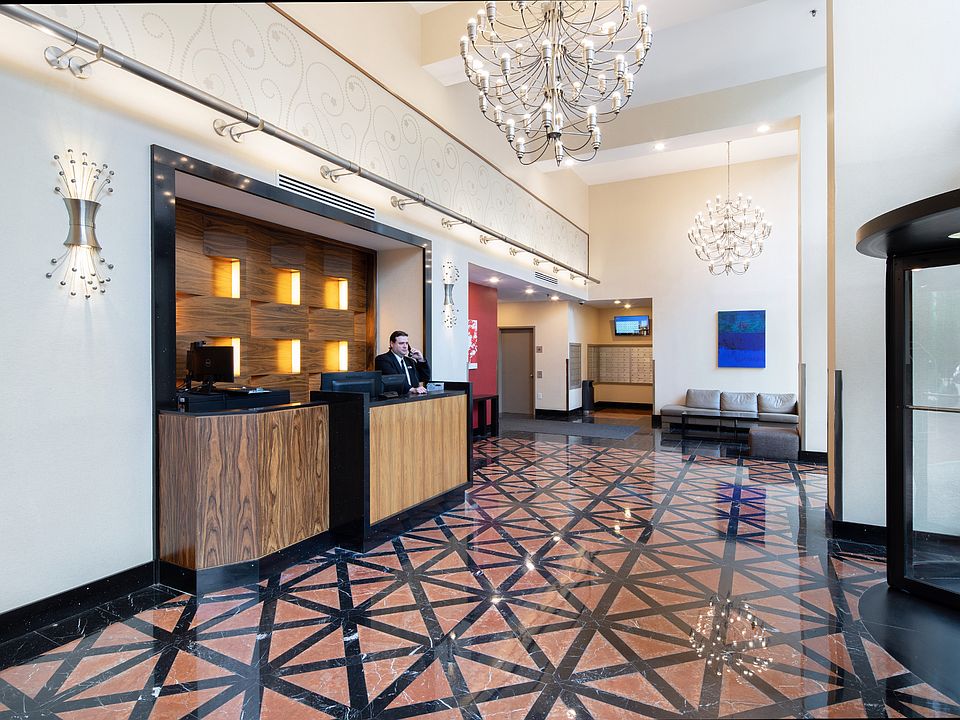 Waterside Square South's inviting lobby, blending practicality and comfort