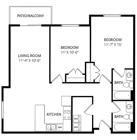 Floor plan 2x2 Slope