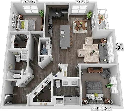 Floor plan B3
