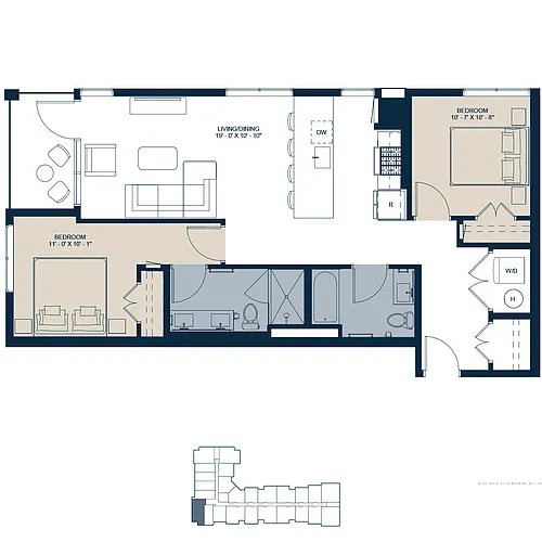 Floor plan B3