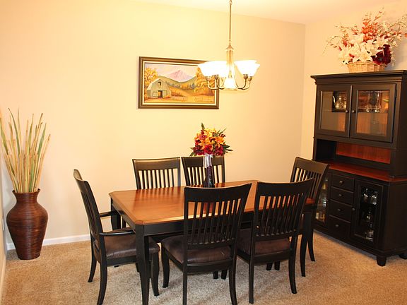 Ample dining room
