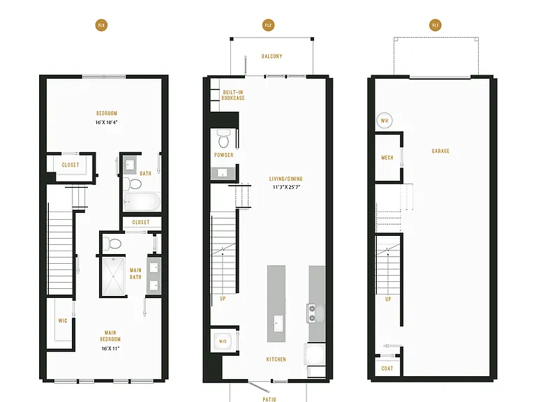 Town Home B Floor Plan Town Home B Floor Plan