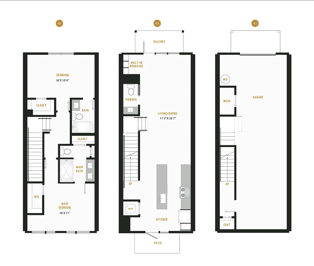 Floor plan Townhome - B