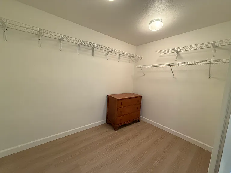 Big walk in closet in the master bedroom.