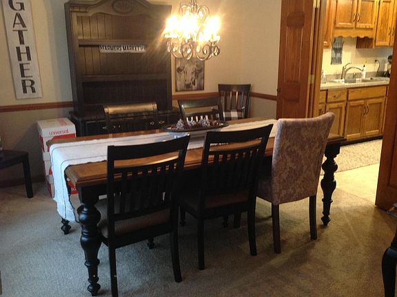 Dining room large enough for table that will seat 8 (view from entry ...kitchen is to right in this photo)