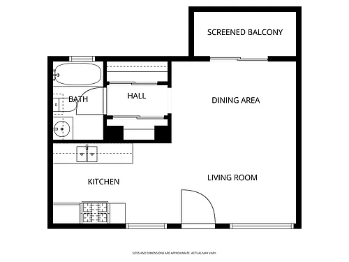 Floor plan Studio B