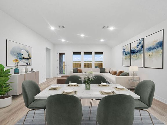 Virtually Staged Dining and Living