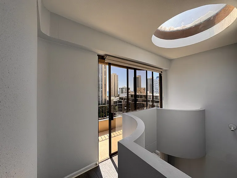 2nd Bedroom, Larger Lanai Hallway and entrance, with skylight