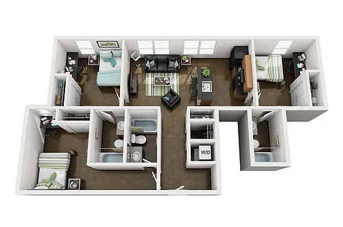 Floor plan 3BR/3BA