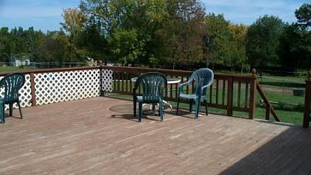 Entertain a crowd on this huge deck