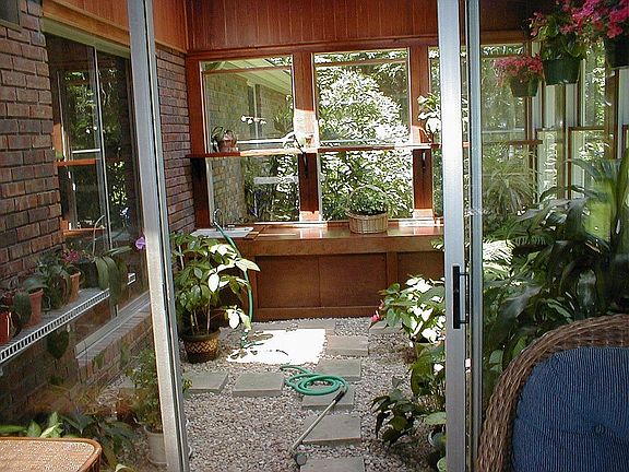 Sunroom Looking into Greenhouse