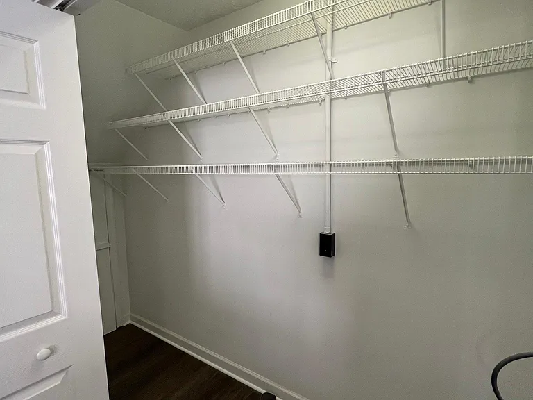 Utility/storage closet on main level with washer and dryer hookups. Tenant must provide washer and dryer.