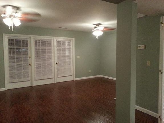 Family room at the back leading to a cover porch