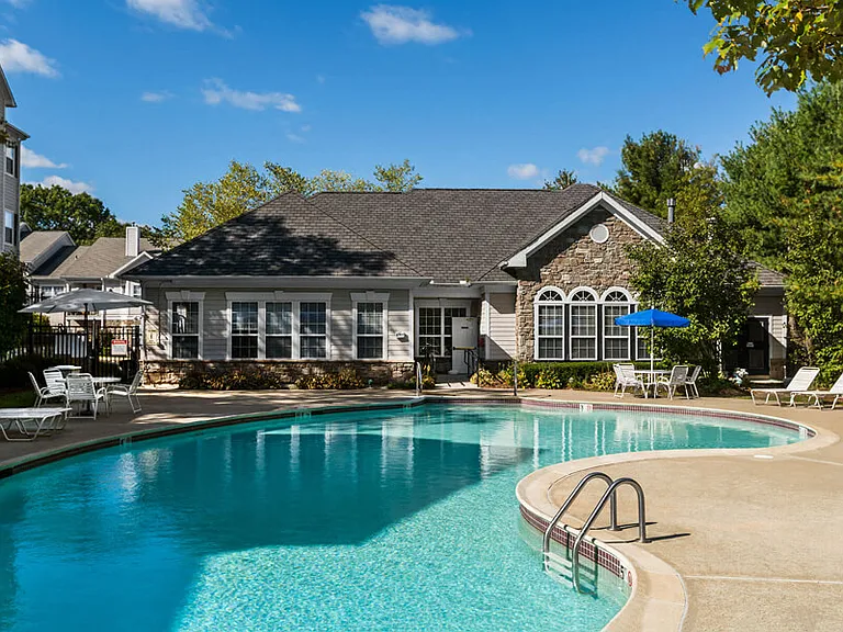 Swimming pool with large sundeck