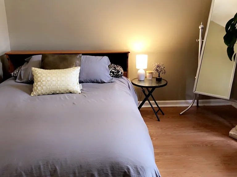 Home has different and updated flooring; second bedroom.