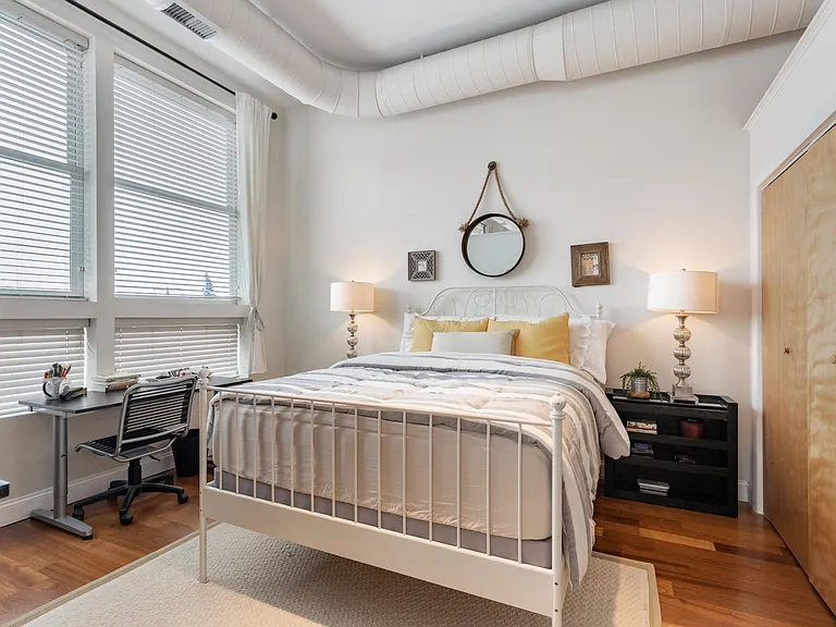 Bedroom with two large closets and direct view of the beach and sunrise!