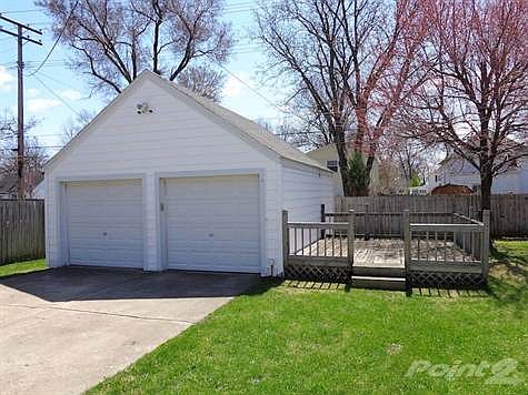 Garage and deck