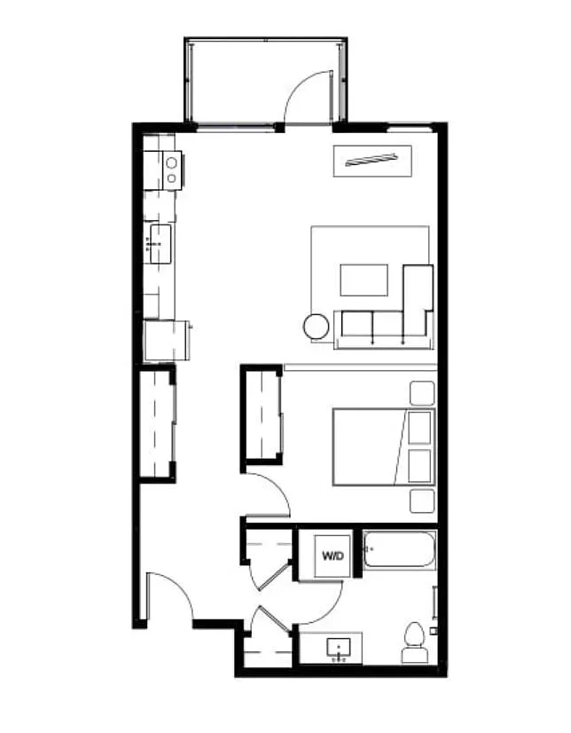 Floor plan 1X1-04