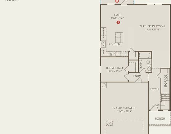 Monroe Floor Plan, Quick Move-in Home, Floor 1