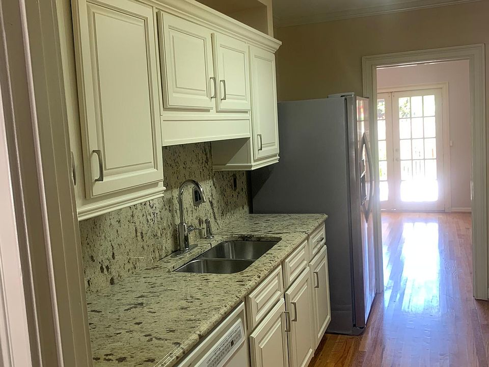 Kitchen with new granite counters