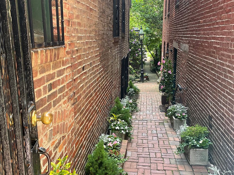 Semi private walkway.
