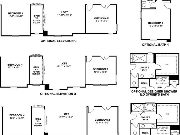 Dickinson Second Floor Options