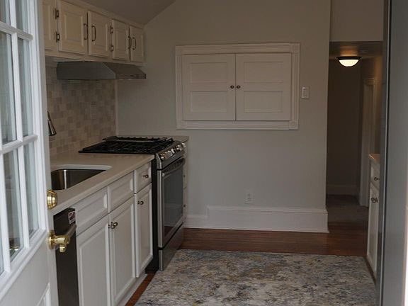 Kitchen looking into the entrance
