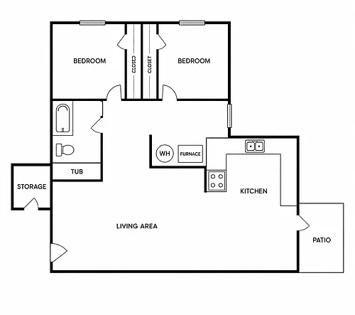 Floor plan 2 Bedroom