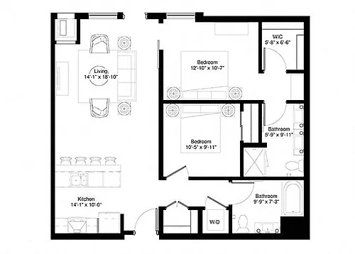 Floor plan Red Pine 1 Plus Den
